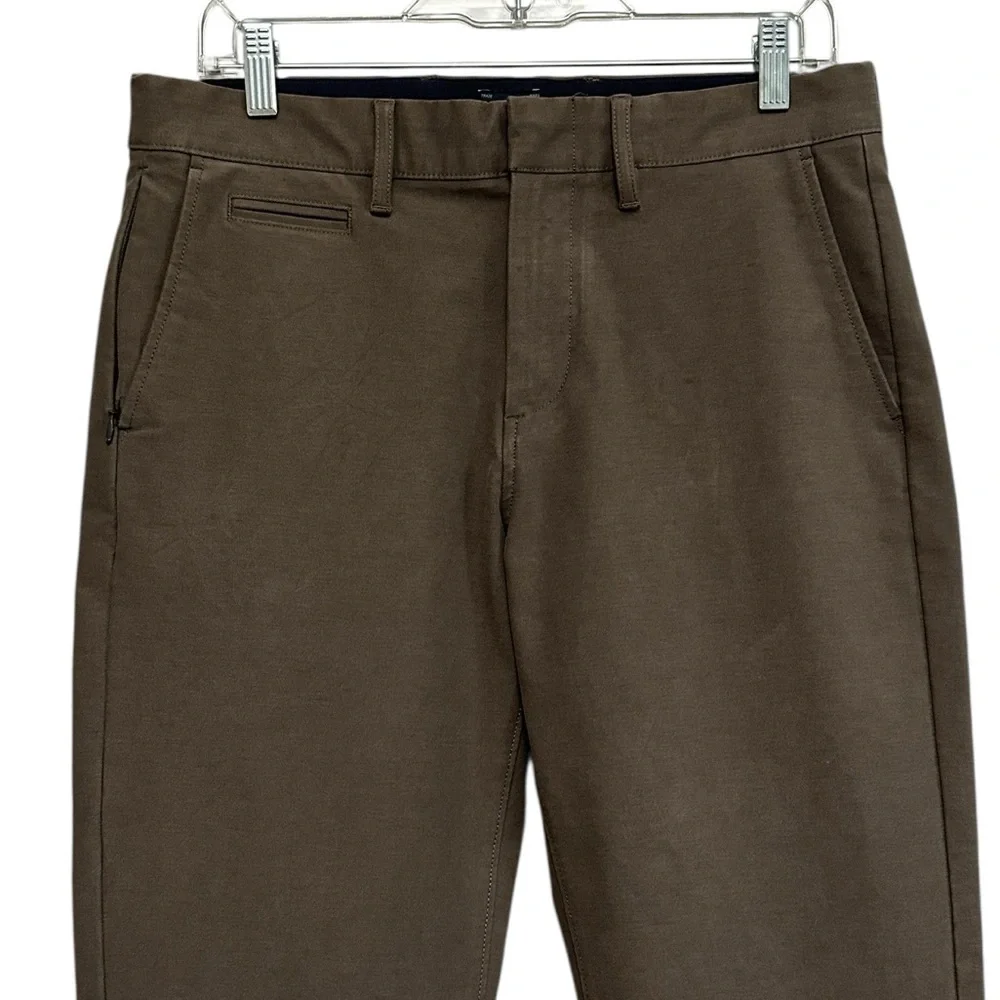 J. Crew Men's 770 Straight Stretch Chino Pant Flat Front Taupe Brown Size 30x32